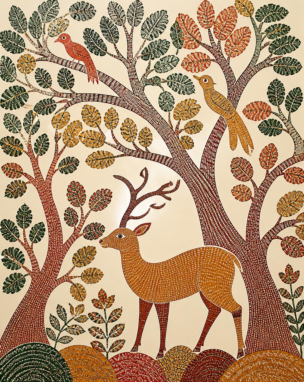 Gond artwork from Madhya Pradesh