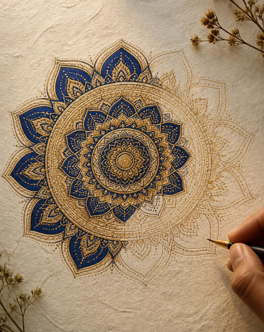 Mandala artwork from Pan-Indian